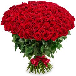 Букет из 101 красной розы Биение сердца