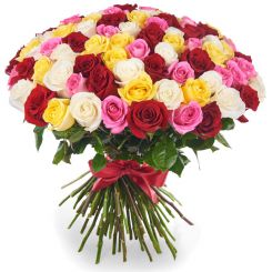Букет Цветочное сияние букет из 101 розы